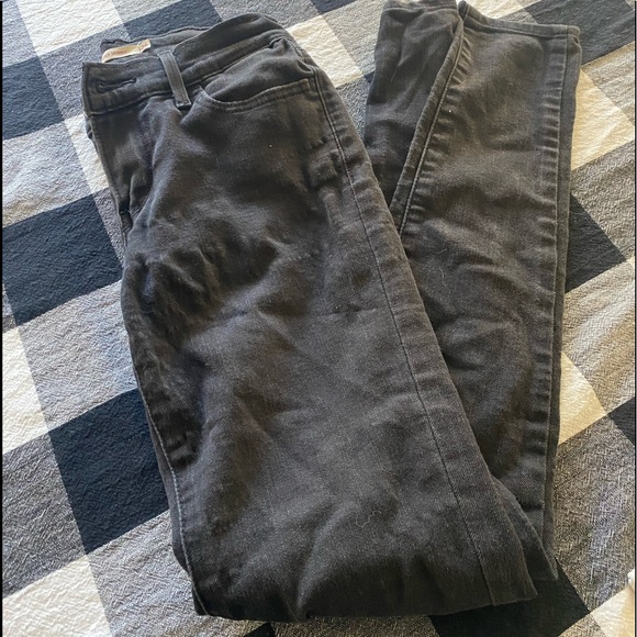Levi’s Black legging Jeans raw hem skinny - Picture 4 of 6